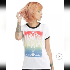 Disney Up Adventure Awaits Girls Ringer T-Shirt